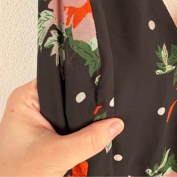 Lulu’s California Sunset Black Floral Print High-Low Dress XL - Picture 6 of 9